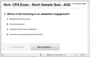 cpa test questions sample